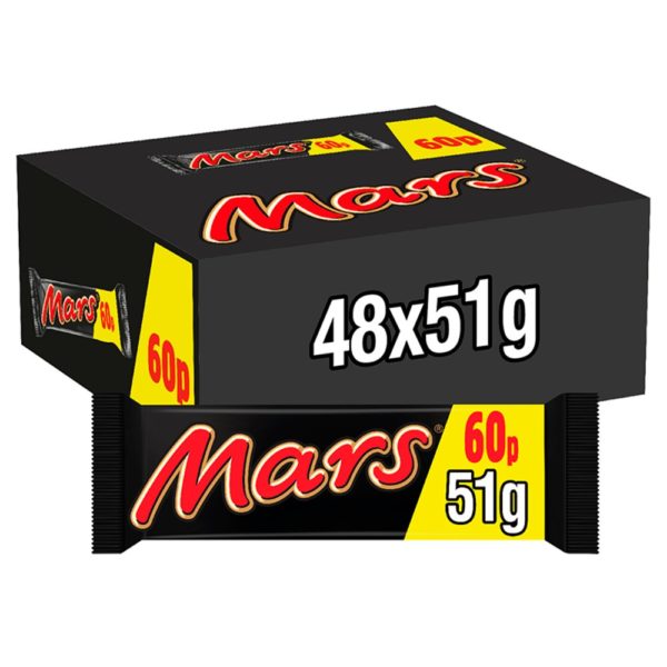 MARS Chocolate Price Marked Bar 51g X 48 X 1 Belito