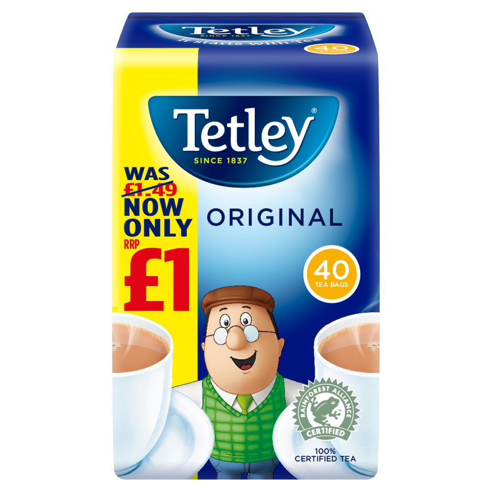 Tetley Original PMP Tea Bags 40s X 12 X 1 Belito