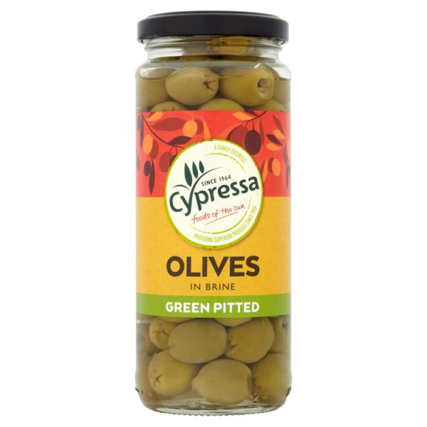 Cypressa Green Pitted Olives in Brine 340g X 6 X 1 Belito