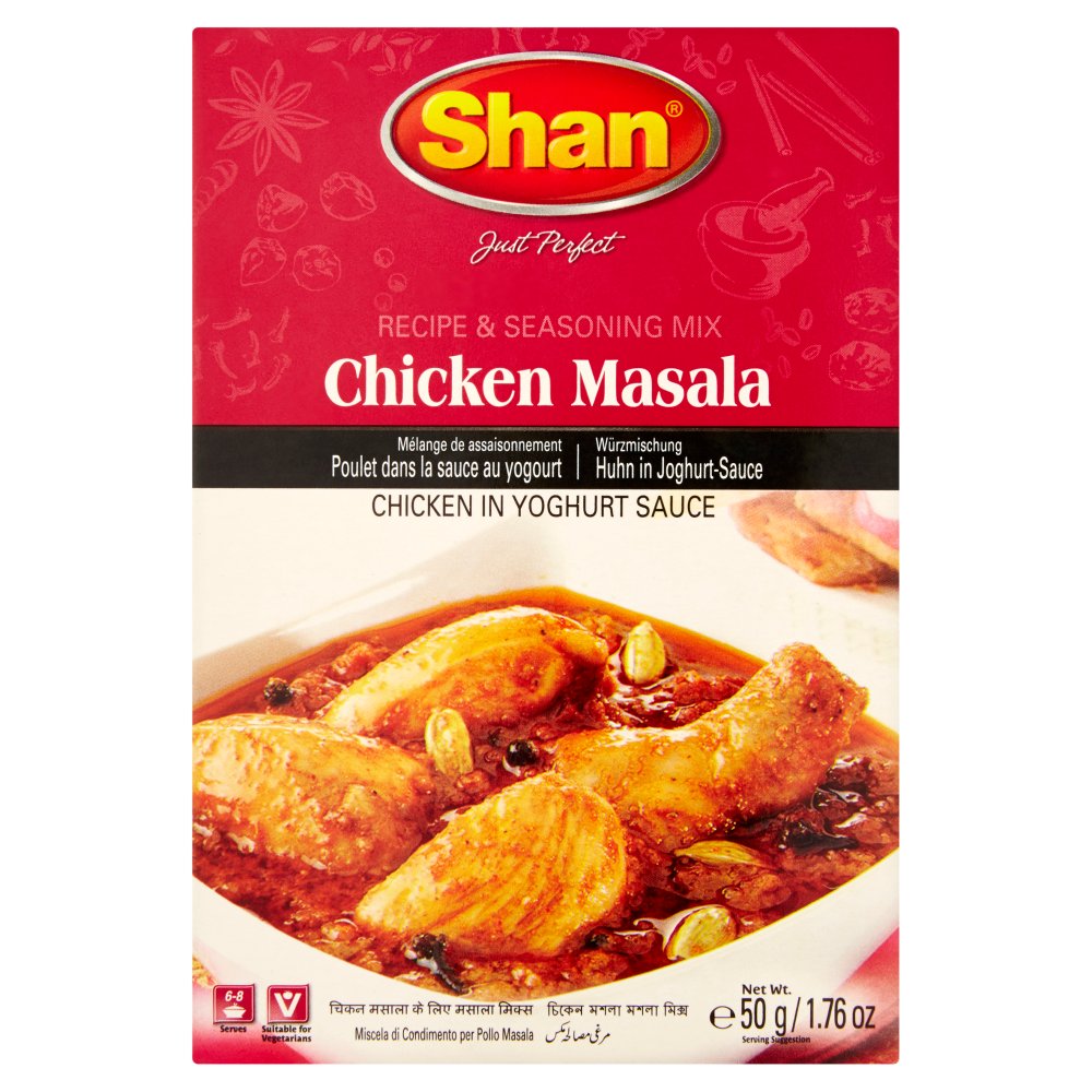 Shan Chicken Masala Recipe & Seasoning MiX 50g X 12 X 1 Belito
